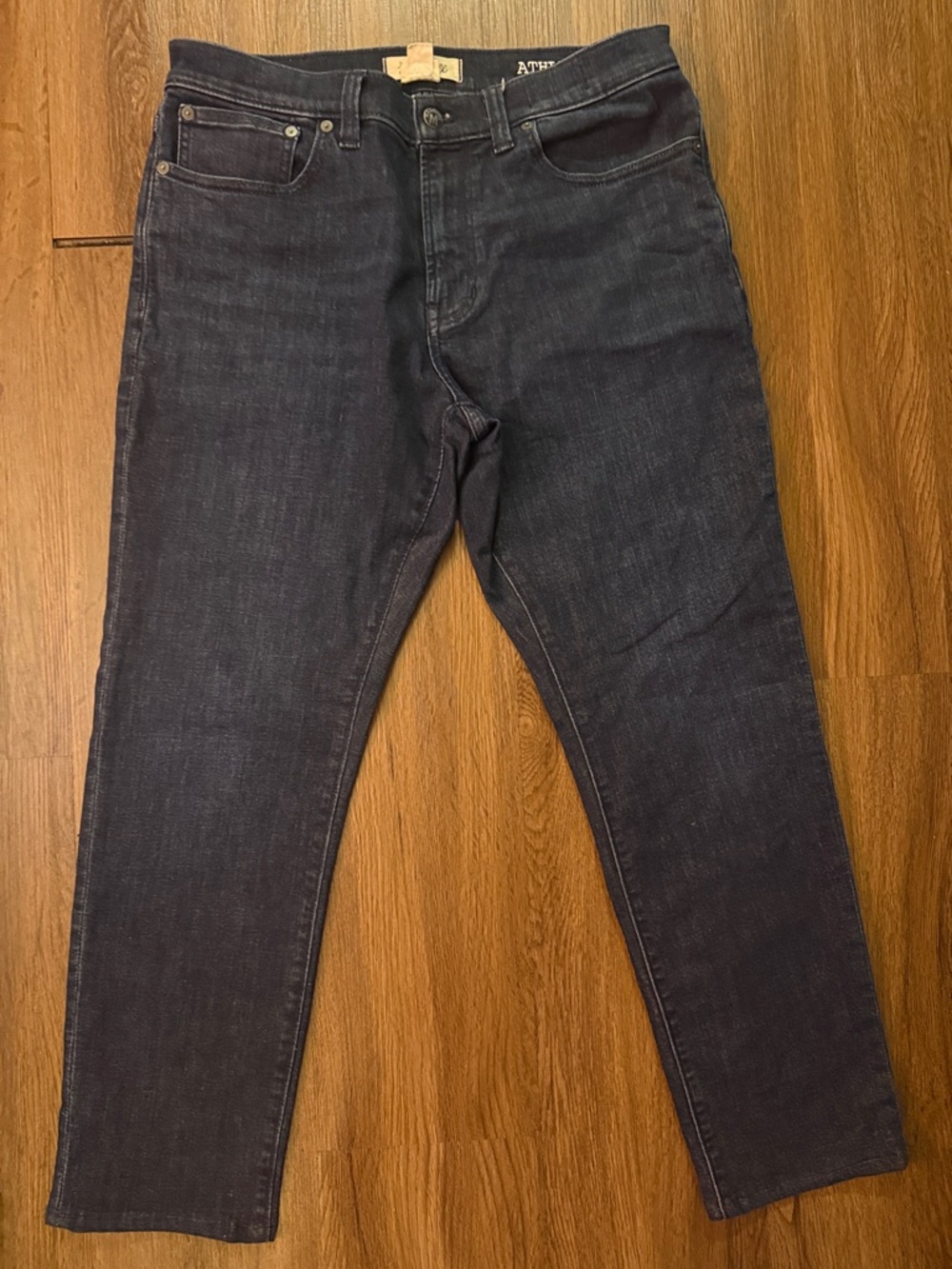 Madewell Athletic Slim Jeans in Dark Blue Denim Size W32 X 30L Mens